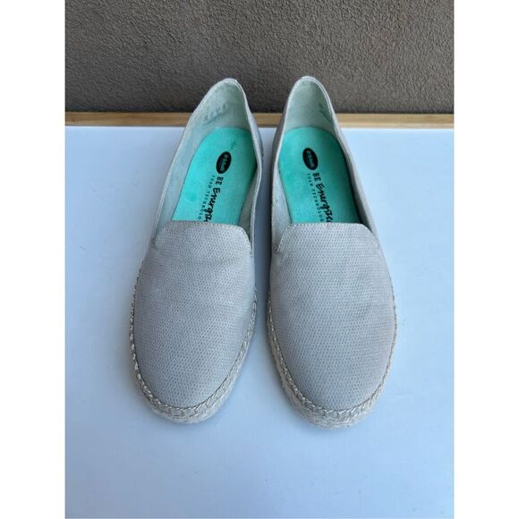 Dr Scholls Shoes Womens 10 M Find Me Slip On Espadrille Beige Fabric Perforated - Picture 4 of 9